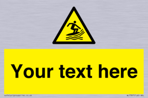 Custom Warning surf craft area